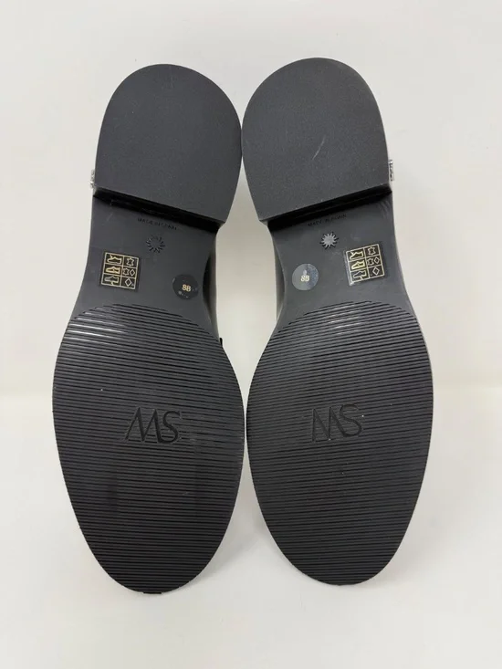 New Stuart Weitzman Emi Penny Loafer Black Leather Sz 8 - Picture 13 of 14